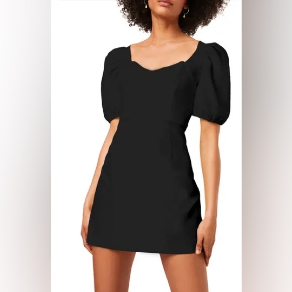 French Connection Berina Whisper Puff Sleeve Dress